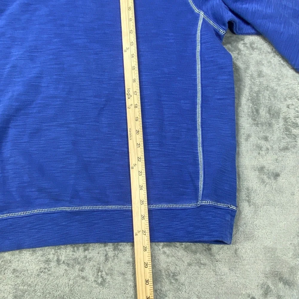 Tommy Bahama Tobago Bay Sweater Medium Crewneck Pima Cotton Tencel Sweatshirt